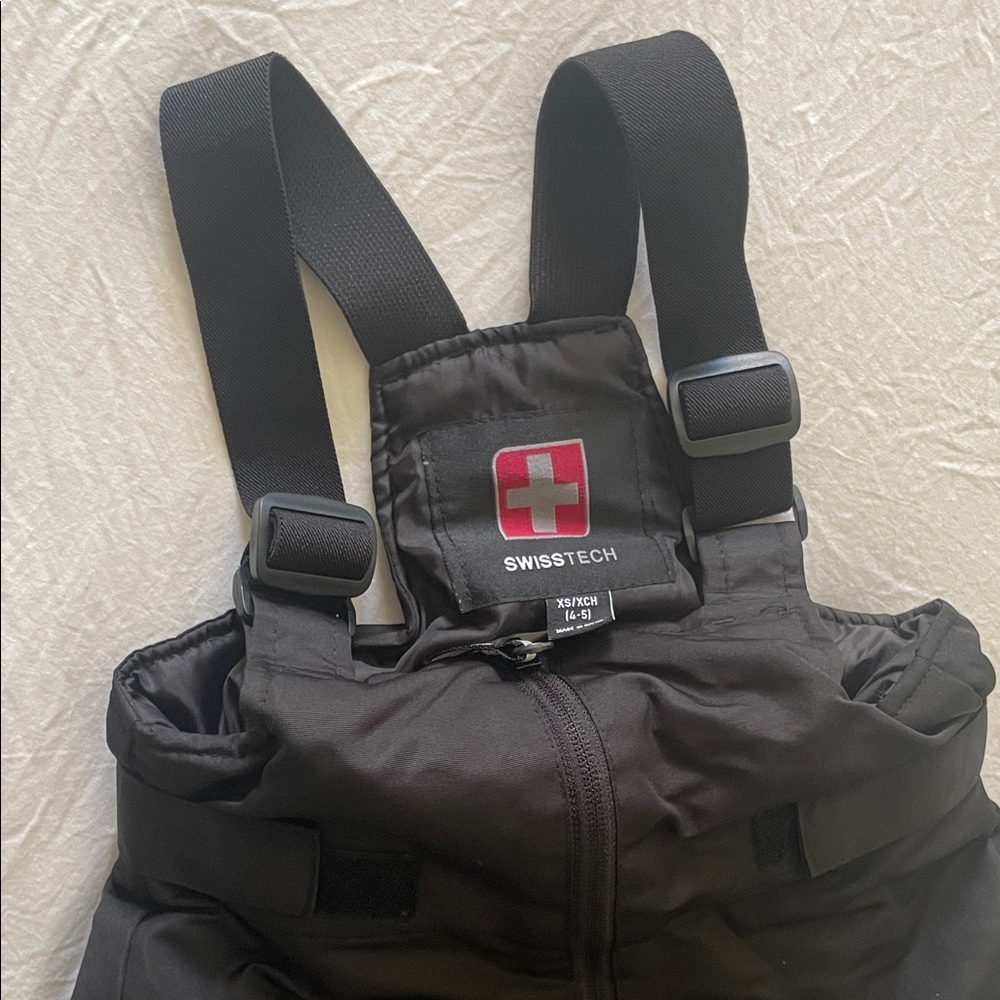 Swiss Tech Black Kids Overalls